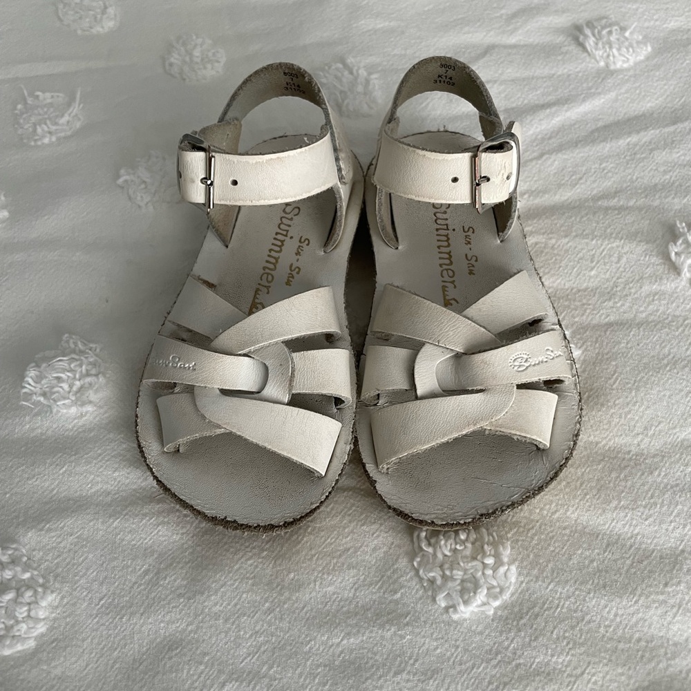 White Salt Water Sandal by Hoy